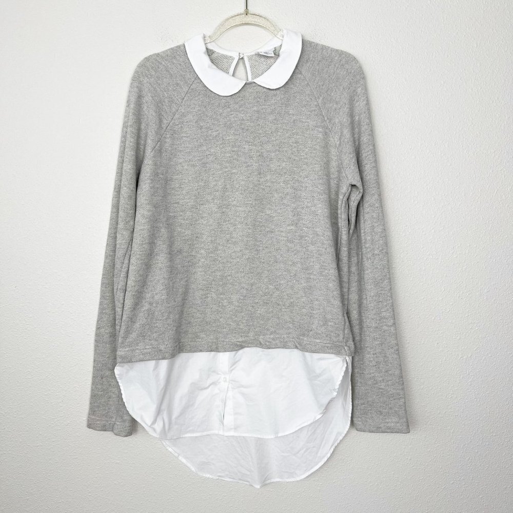 Cooperative Sweater Shirt Dress Peter Pan Collar Womens Medium